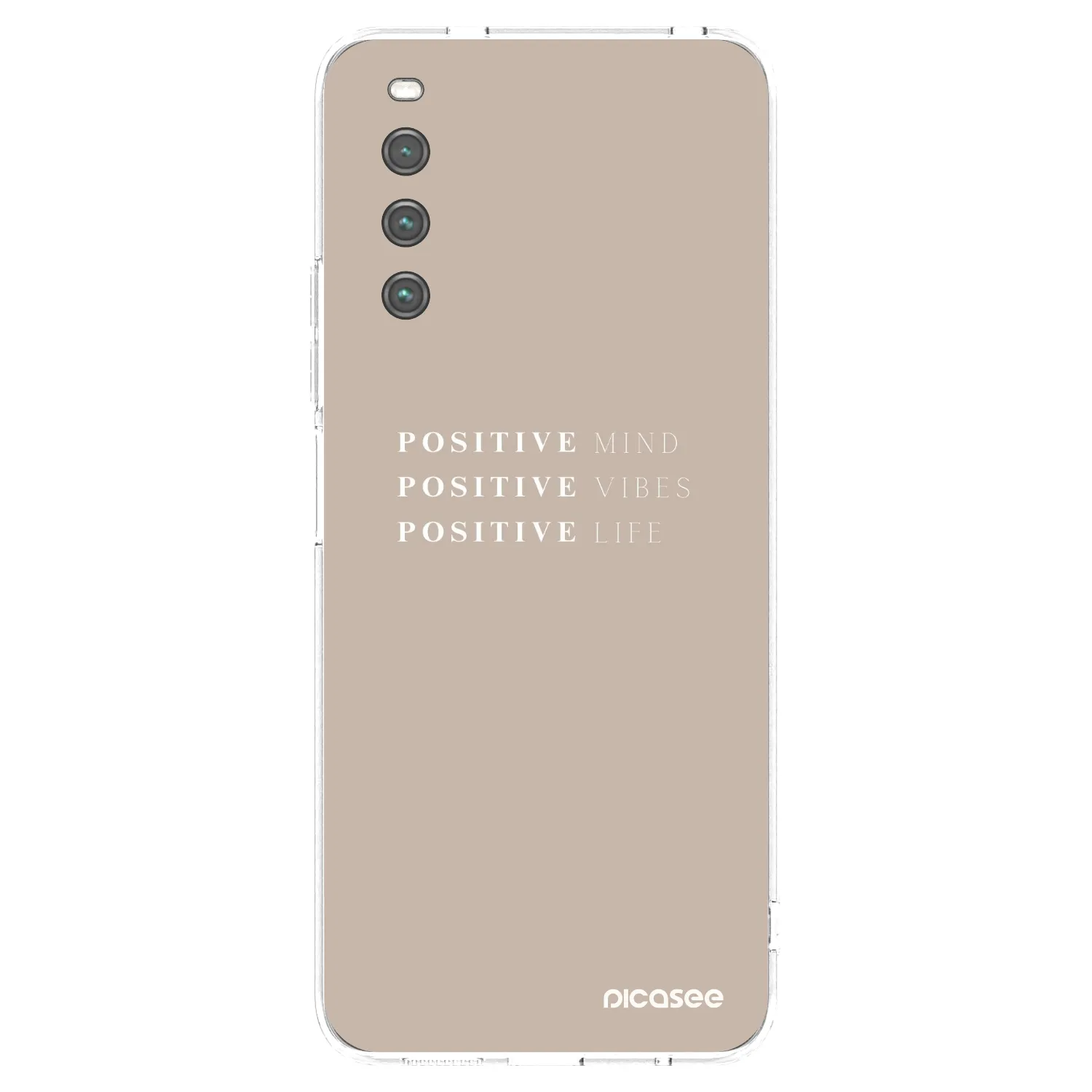 Picasee silikonowe przeźroczyste etui na Sony Xperia 10 IV 5G - Positive Vibes