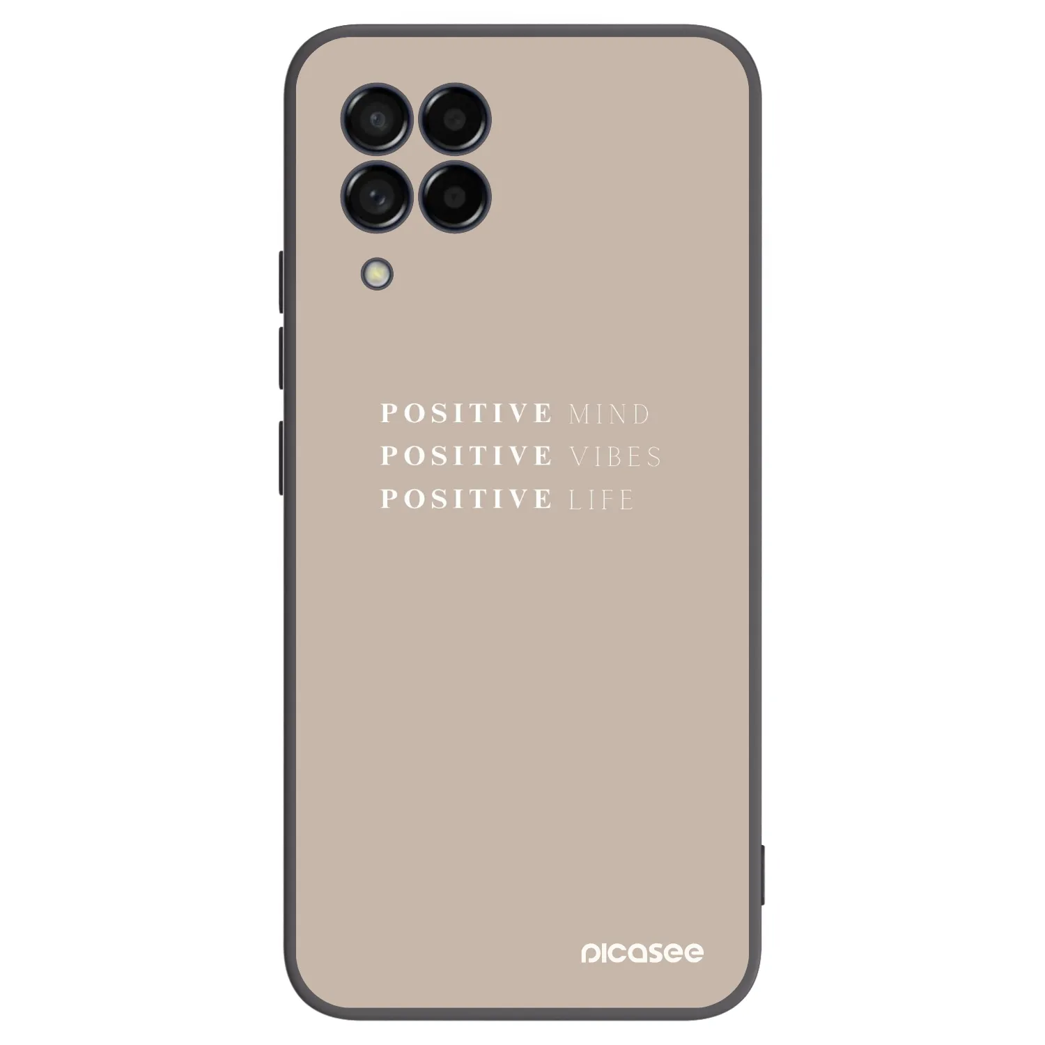Picasee silikonowe czarne etui na Samsung Galaxy M53 5G - Positive Vibes