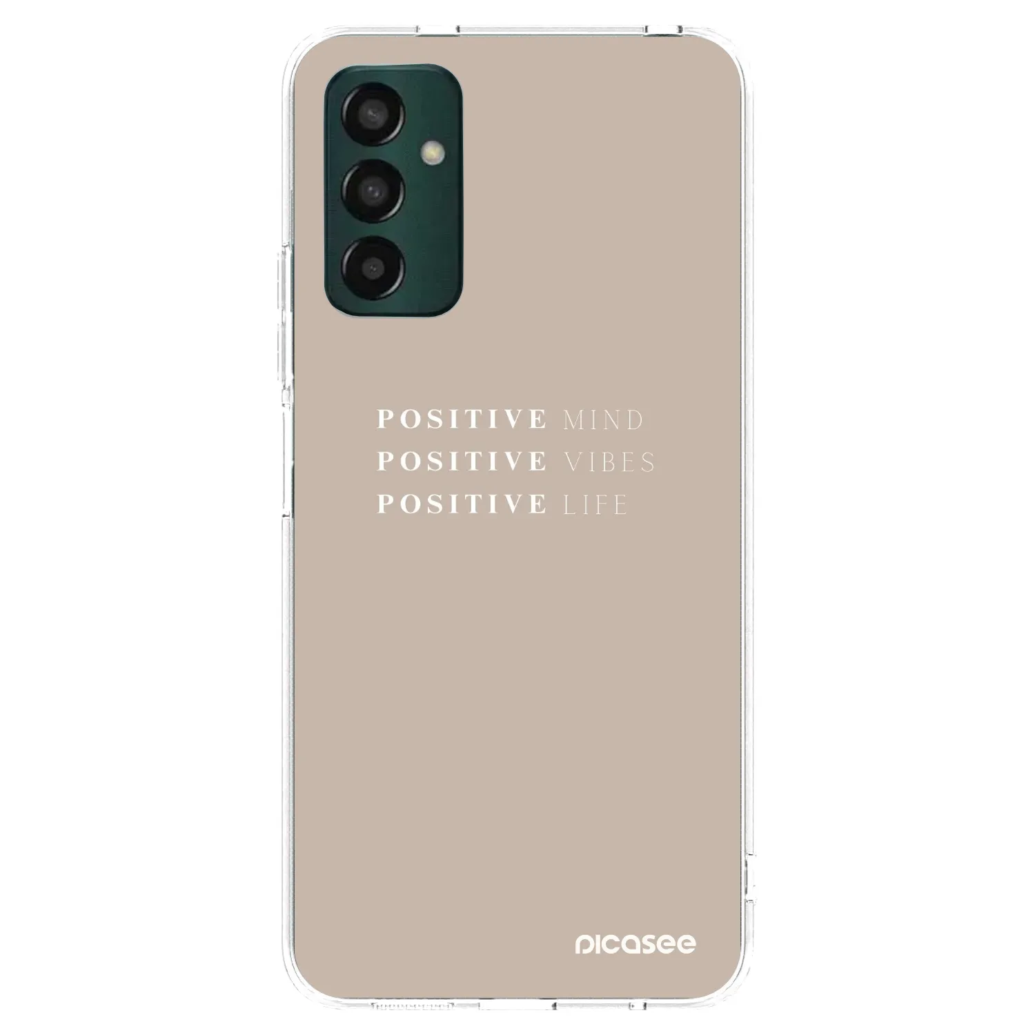 Picasee silikonowe przeźroczyste etui na Samsung Galaxy M13 M135F - Positive Vibes