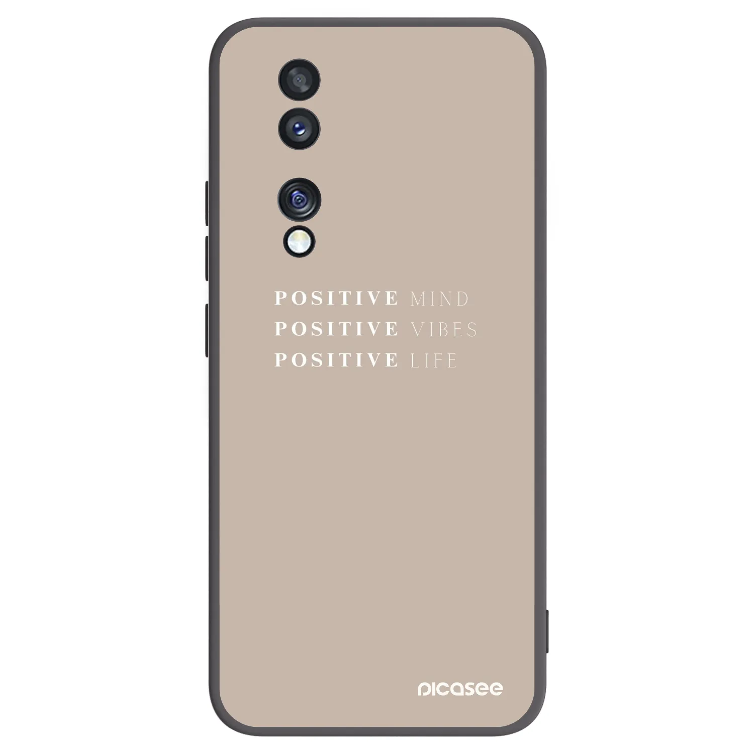 Picasee silikonowe czarne etui na Honor 70 - Positive Vibes