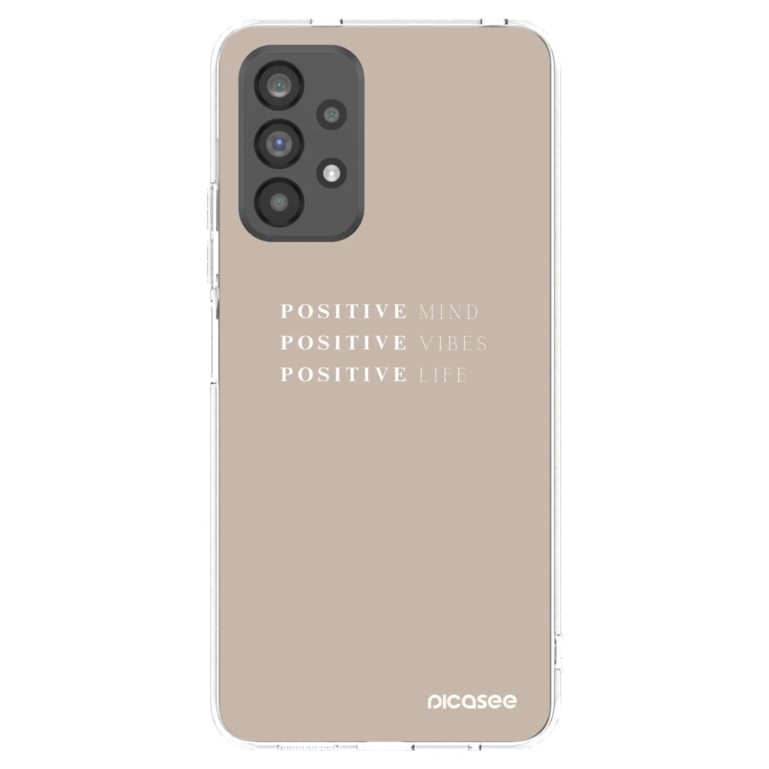 Picasee silikonowe przeźroczyste etui na Samsung Galaxy A73 5G - Positive Vibes