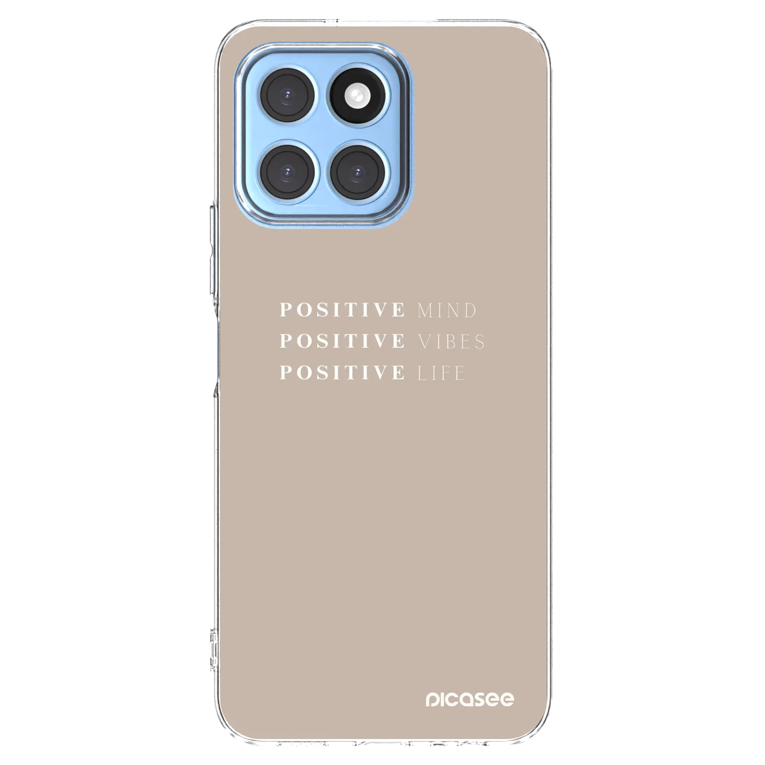 Picasee silikonowe przeźroczyste etui na Honor X8 5G - Positive Vibes