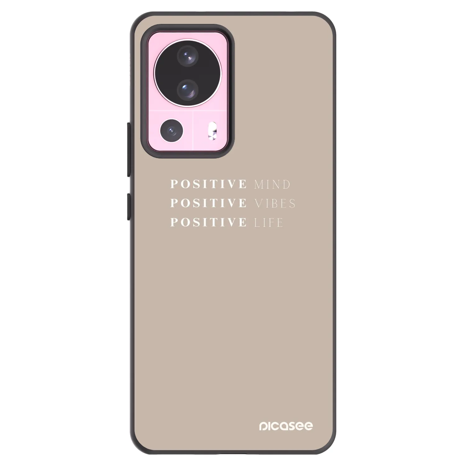 Picasee silikonowe czarne etui na Xiaomi 13 Lite - Positive Vibes