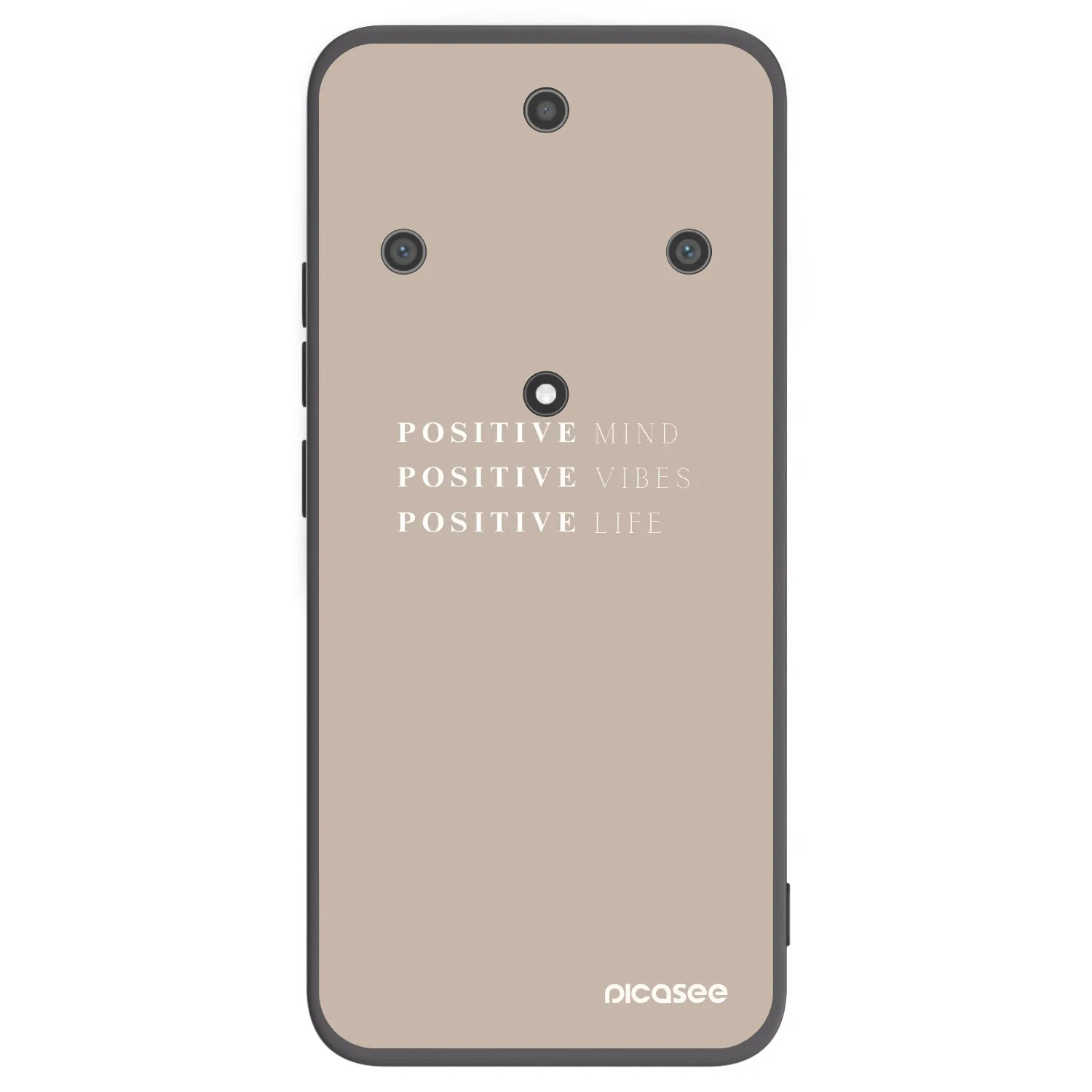 Picasee silikonowe czarne etui na Honor Magic5 Lite 5G - Positive Vibes