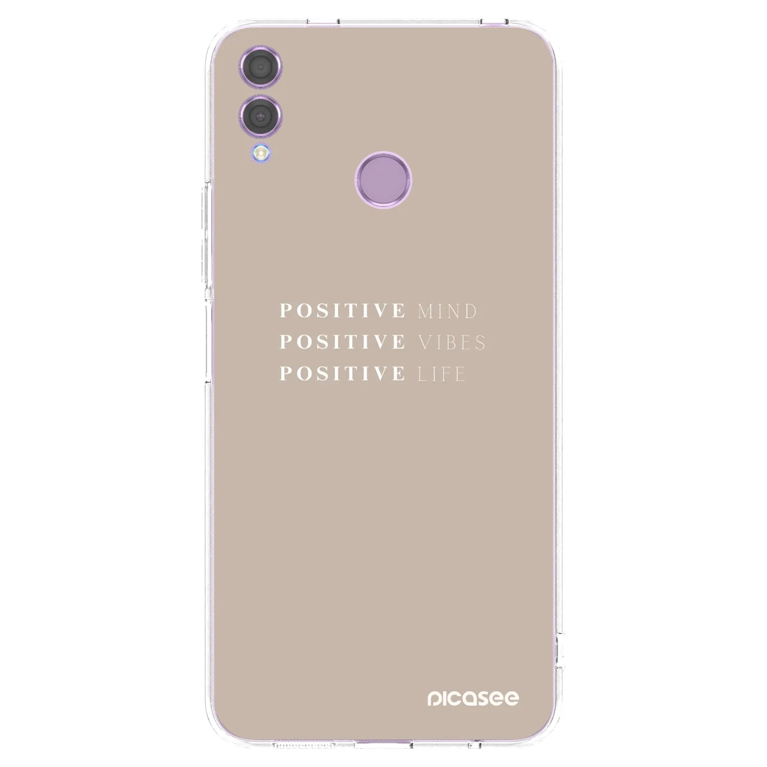 Picasee silikonowe przeźroczyste etui na Honor 8X - Positive Vibes
