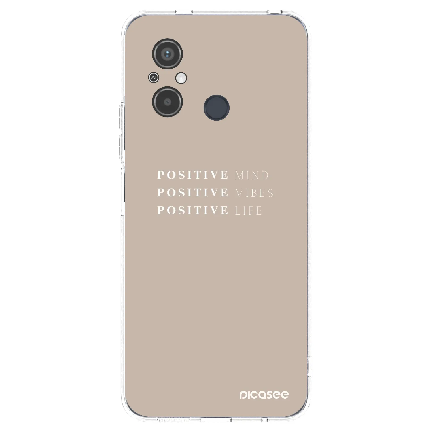 Picasee silikonowe przeźroczyste etui na Xiaomi Redmi 12C - Positive Vibes