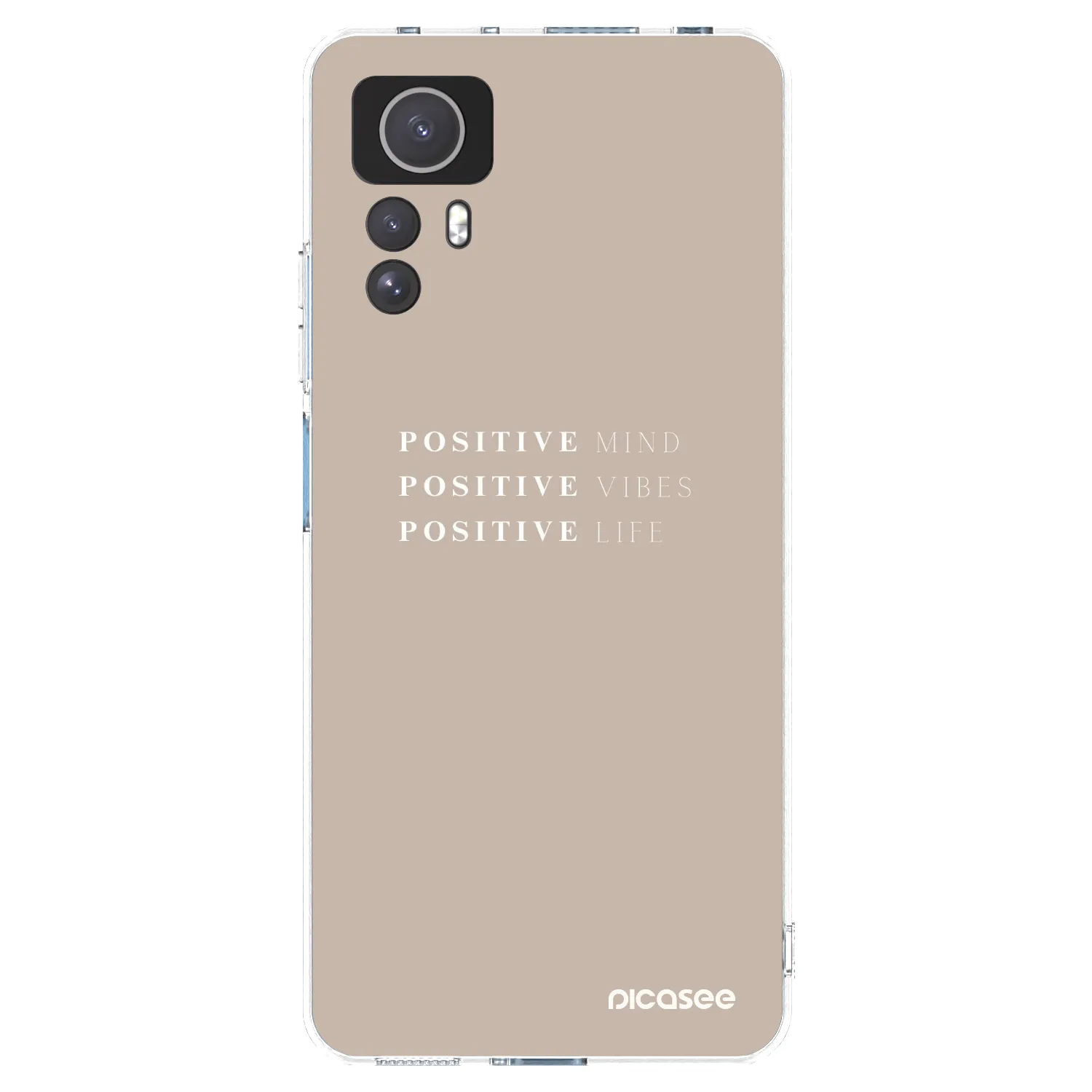 Picasee silikonowe przeźroczyste etui na Xiaomi Redmi Note 12S - Positive Vibes