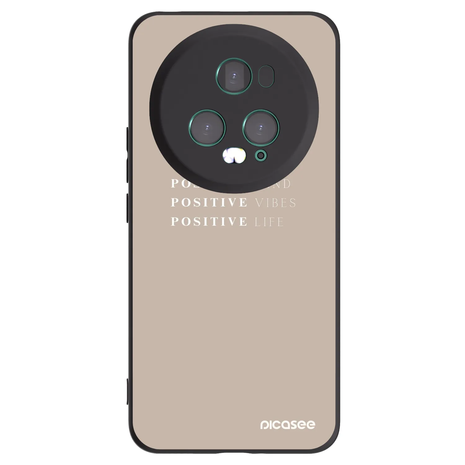 Picasee silikonowe czarne etui na Honor Magic5 Pro - Positive Vibes