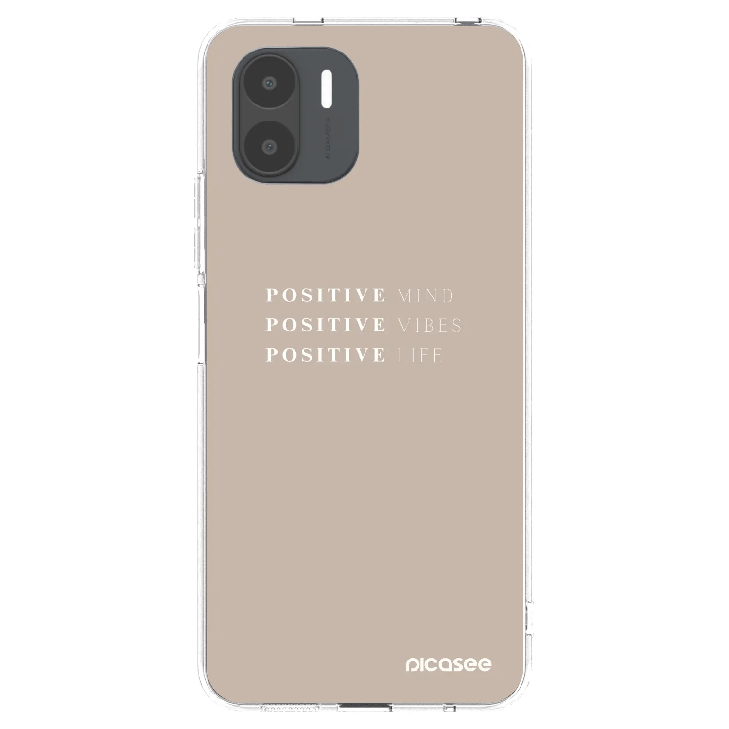 Picasee silikonowe przeźroczyste etui na Xiaomi Redmi A2 - Positive Vibes