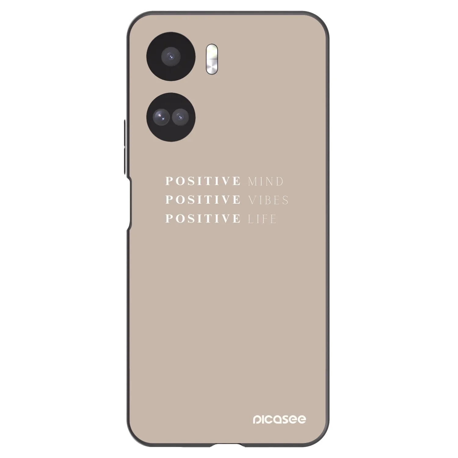 Picasee silikonowe czarne etui na Honor 90 Lite 5G - Positive Vibes