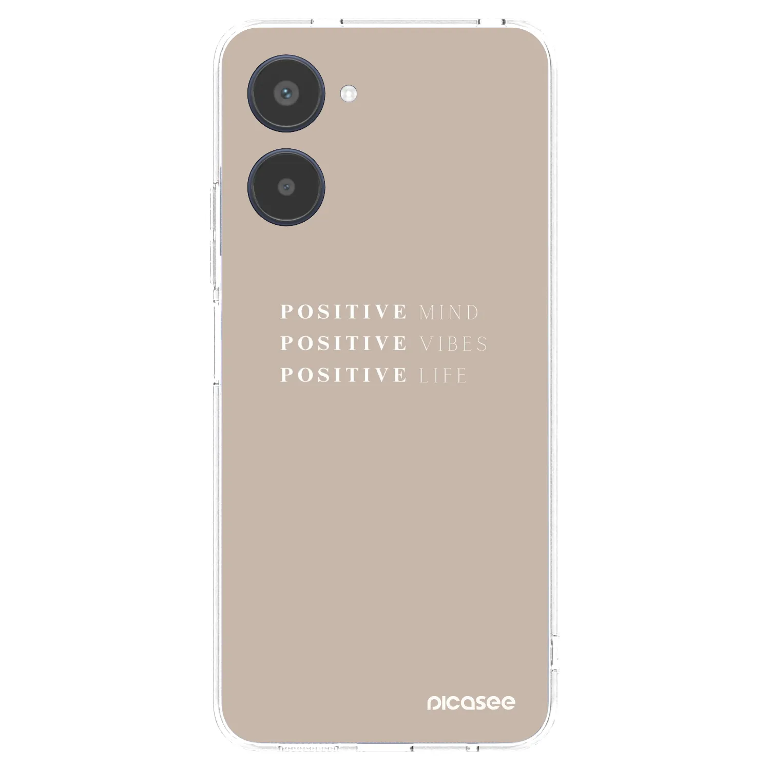 Picasee silikonowe przeźroczyste etui na Realme 10 4G - Positive Vibes
