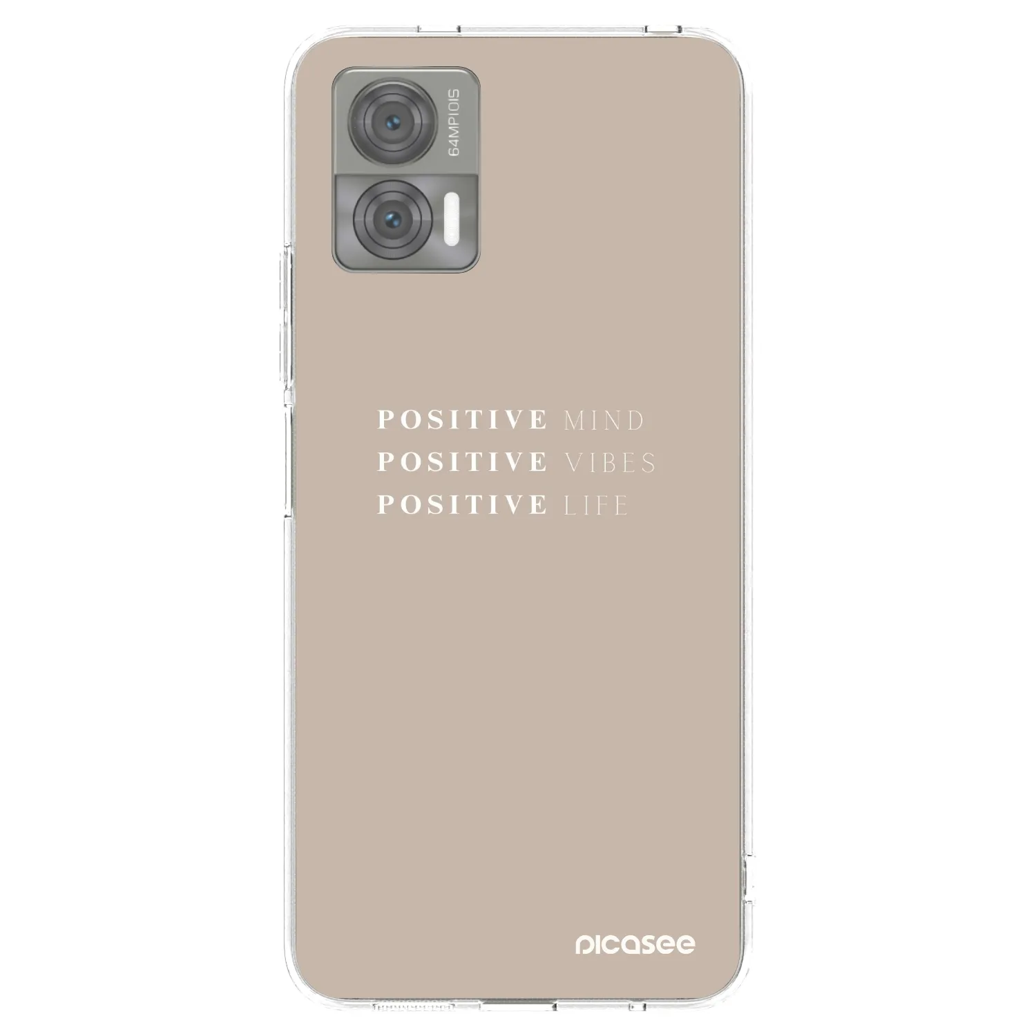 Picasee silikonowe przeźroczyste etui na Motorola Edge 30 Neo - Positive Vibes