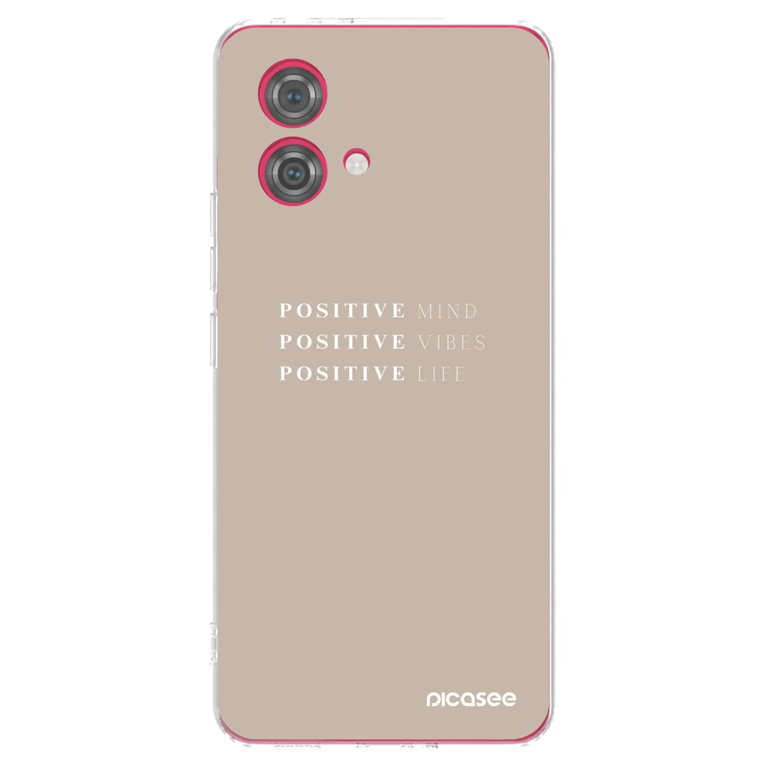 Picasee silikonowe przeźroczyste etui na Motorola Moto G84 5G - Positive Vibes