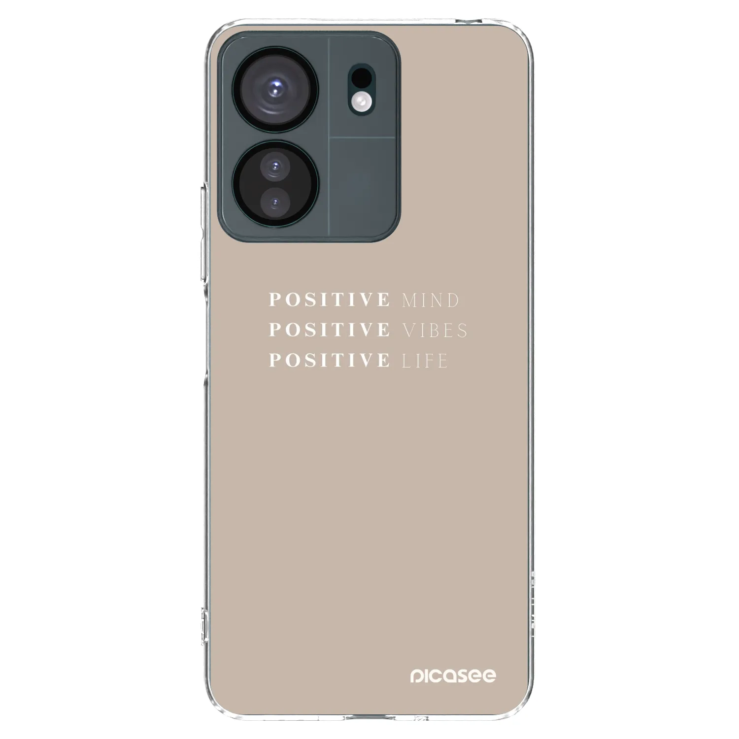 Picasee silikonowe przeźroczyste etui na Xiaomi Redmi 13C 4G - Positive Vibes