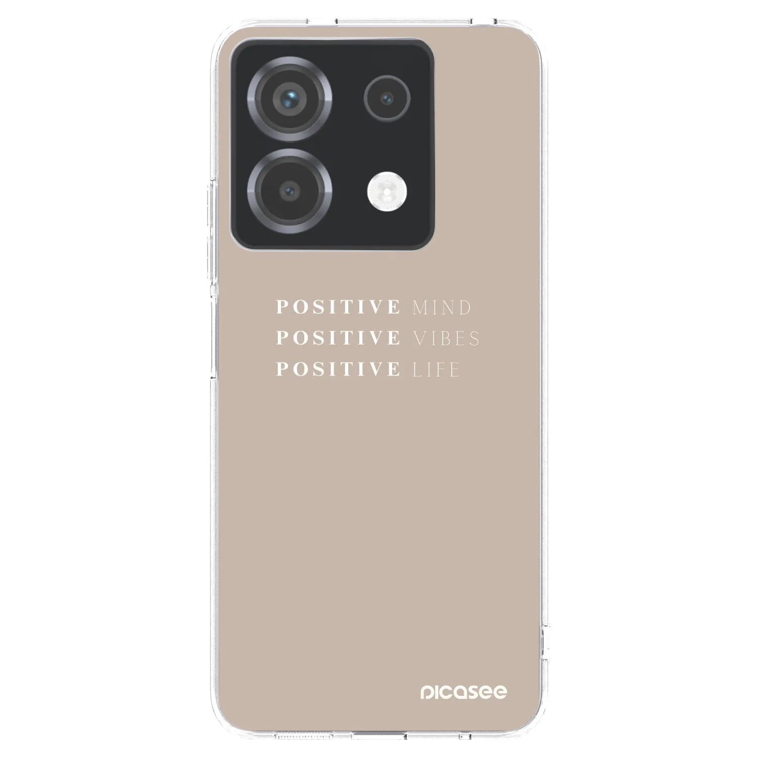 Picasee silikonowe przeźroczyste etui na Xiaomi Poco X6 - Positive Vibes