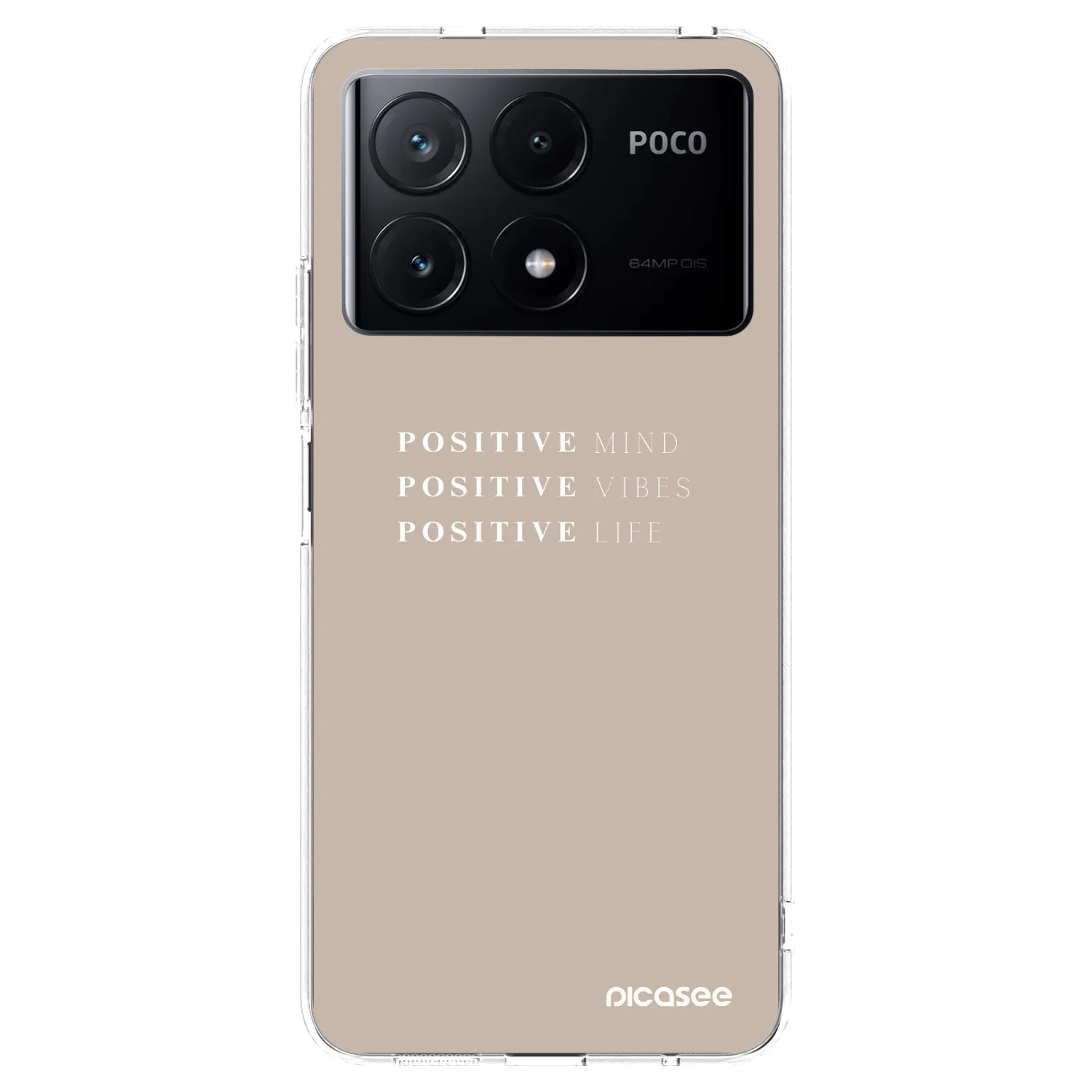 Picasee silikonowe przeźroczyste etui na Xiaomi Poco X6 Pro - Positive Vibes