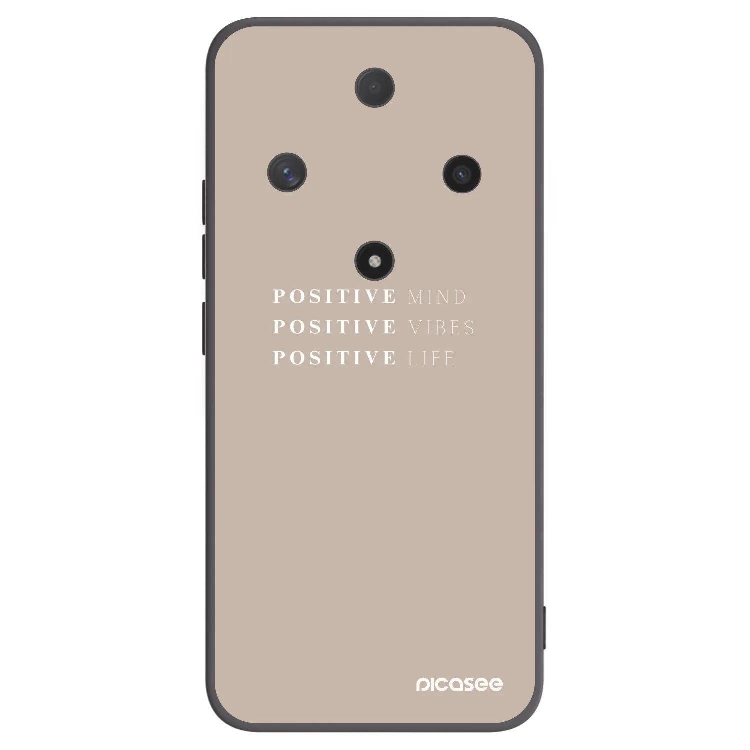 Picasee silikonowe czarne etui na Honor Magic6 Lite 5G - Positive Vibes