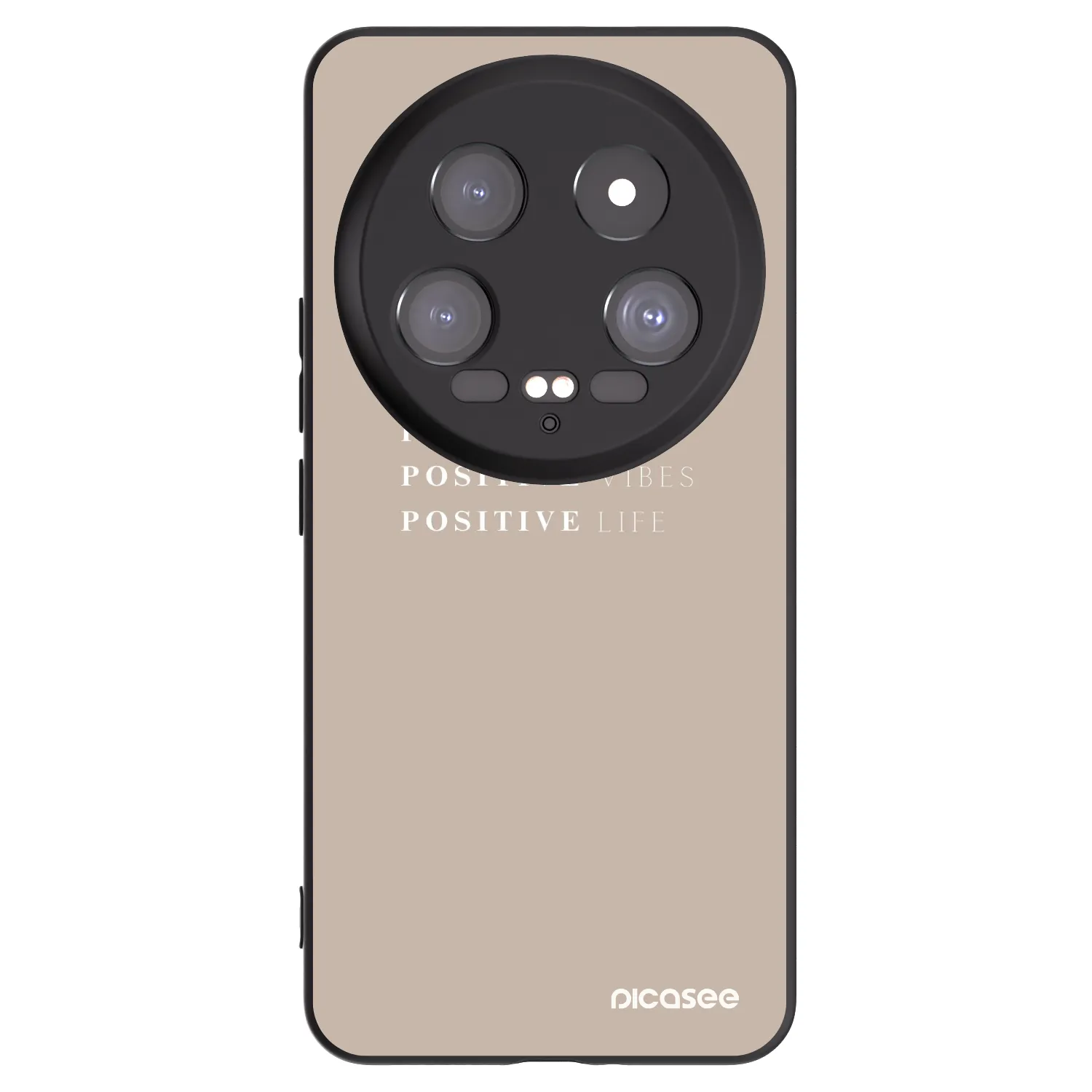 Picasee silikonowe czarne etui na Xiaomi 14 Ultra - Positive Vibes