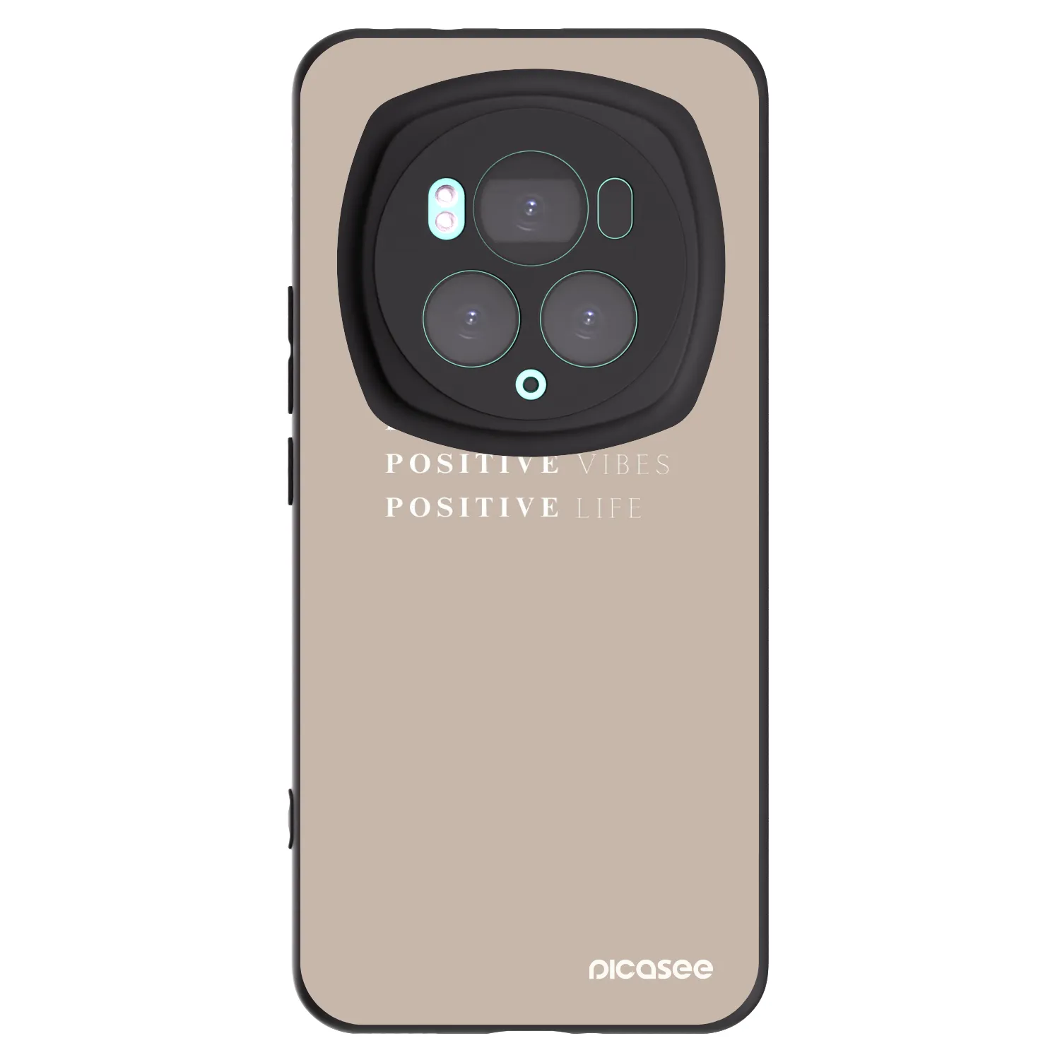Picasee silikonowe czarne etui na Honor Magic6 Pro - Positive Vibes