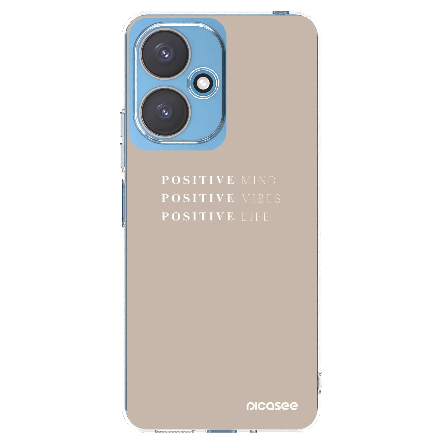 Picasee silikonowe przeźroczyste etui na Xiaomi Redmi 13C 5G - Positive Vibes