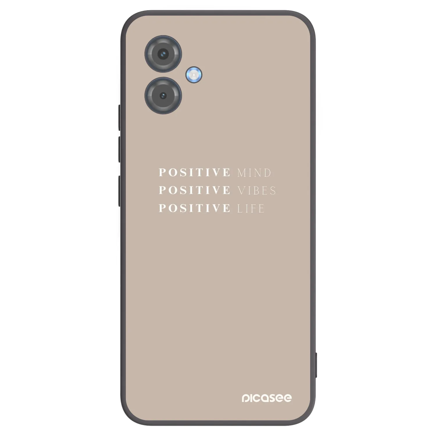 Picasee silikonowe czarne etui na Motorola Moto G14 - Positive Vibes