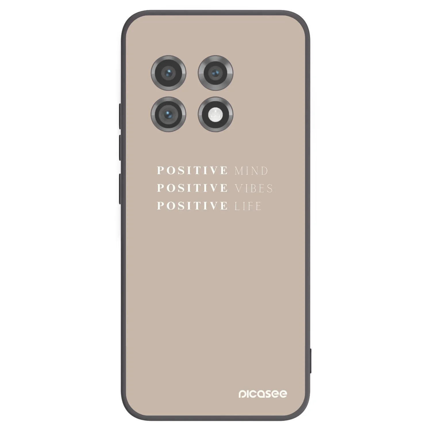 Picasee silikonowe czarne etui na OnePlus 11 5G - Positive Vibes