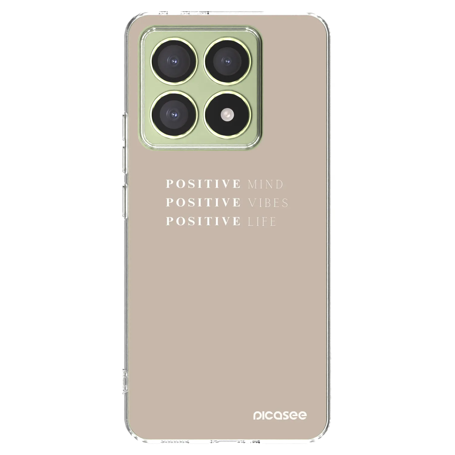 Picasee silikonowe przeźroczyste etui na Xiaomi 14T - Positive Vibes