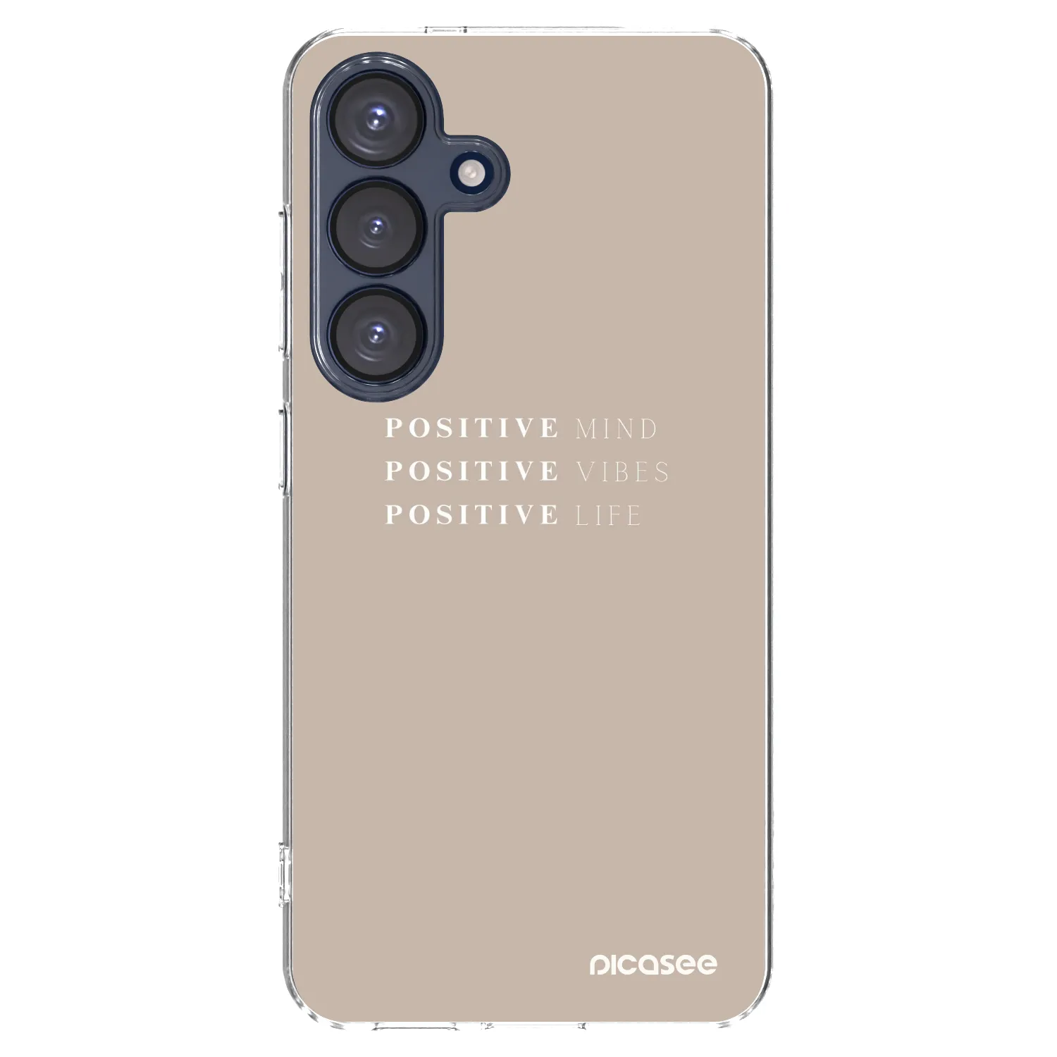 Picasee silikonowe przeźroczyste etui na Samsung Galaxy S25 5G - Positive Vibes