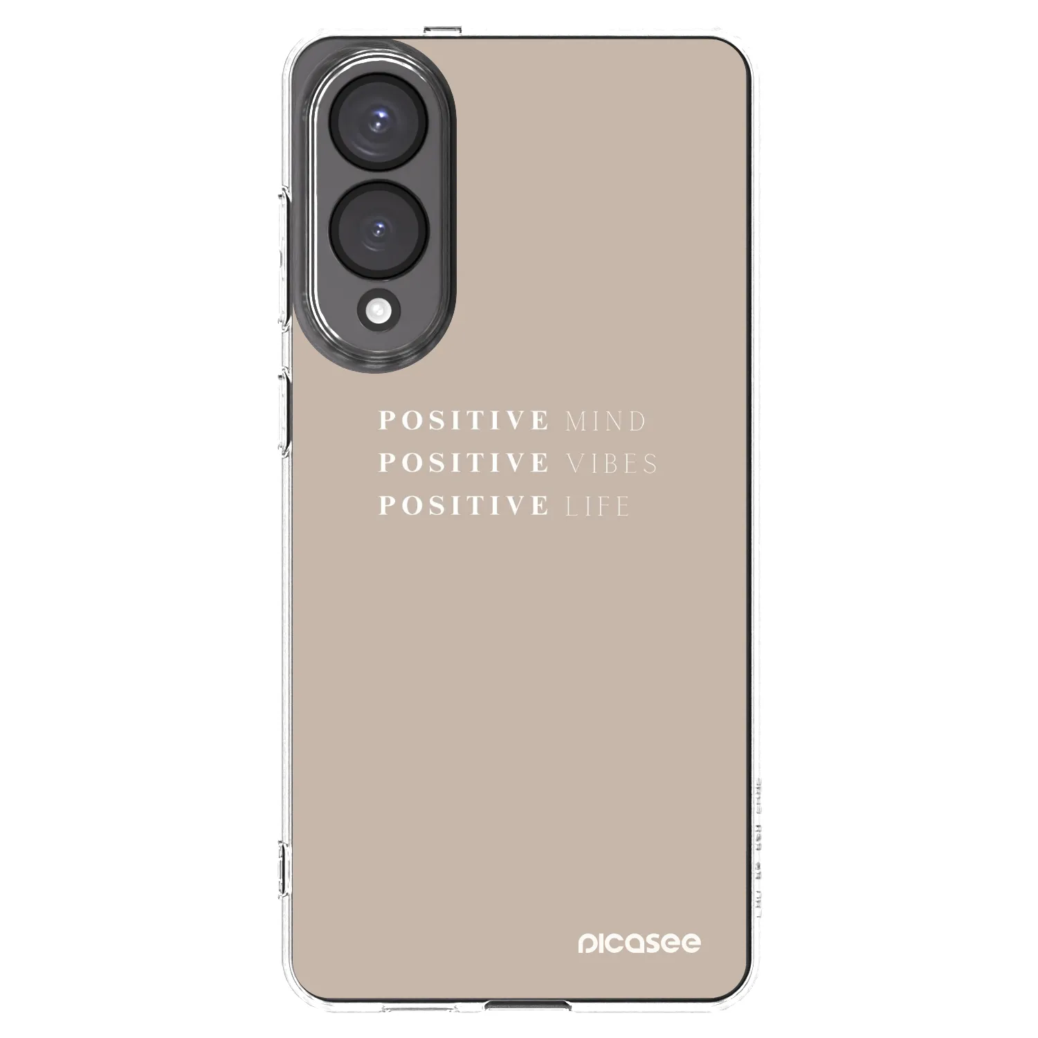 Picasee silikonowe przeźroczyste etui na Samsung Galaxy S25 Edge 5G - Positive Vibes