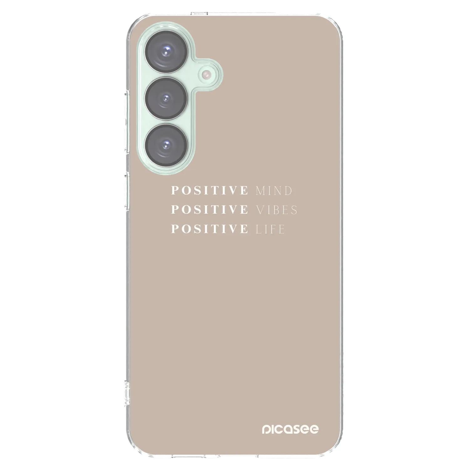Picasee silikonowe przeźroczyste etui na Samsung Galaxy S25+ 5G - Positive Vibes