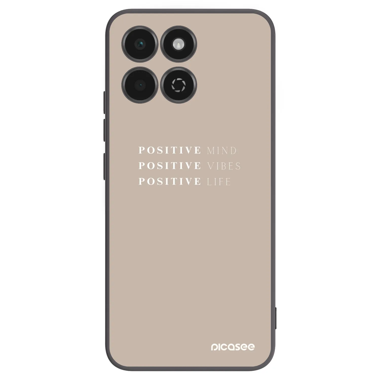 Picasee silikonowe czarne etui na Honor 200 Smart 5G - Positive Vibes