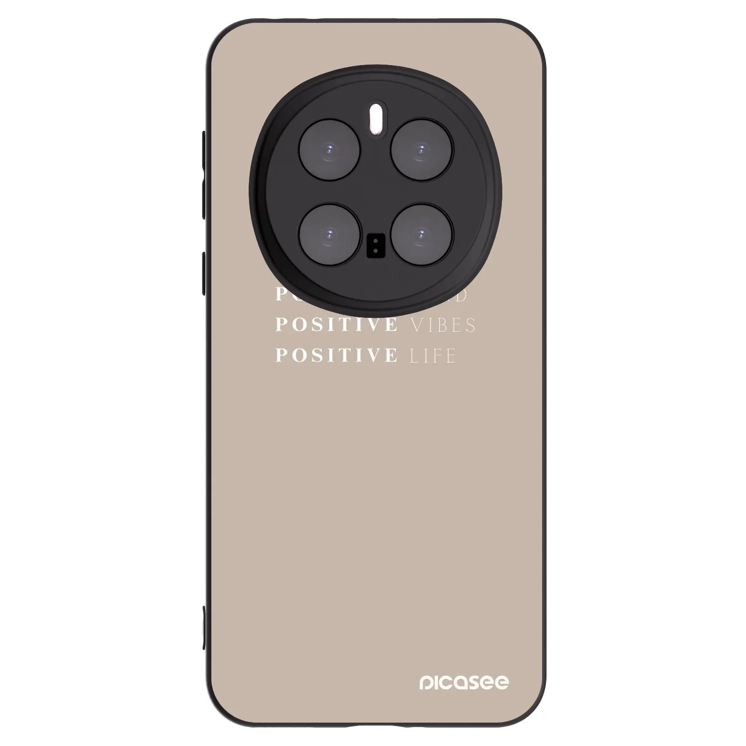 Picasee silikonowe czarne etui na Honor Magic7 Pro 5G - Positive Vibes