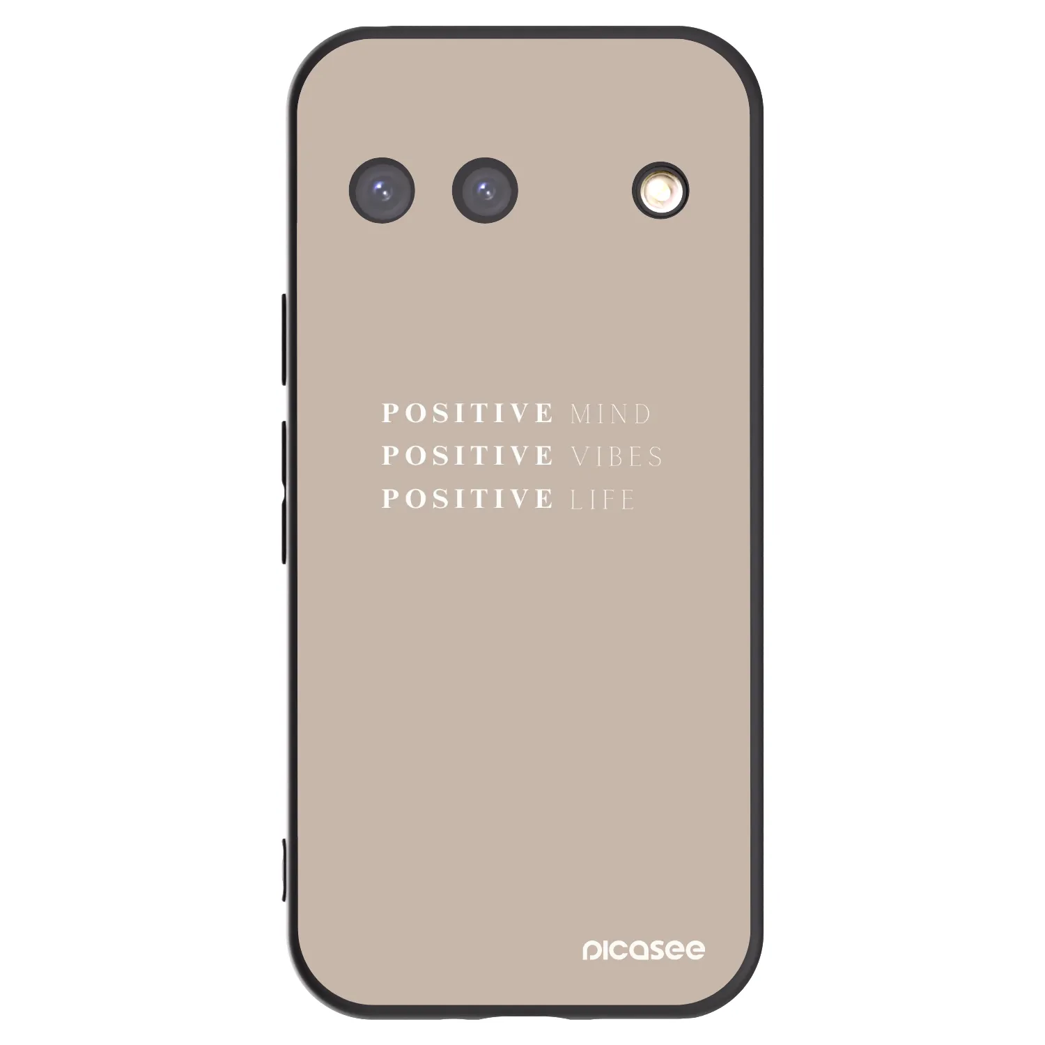 Picasee silikonowe czarne etui na Google Pixel 9 - Positive Vibes