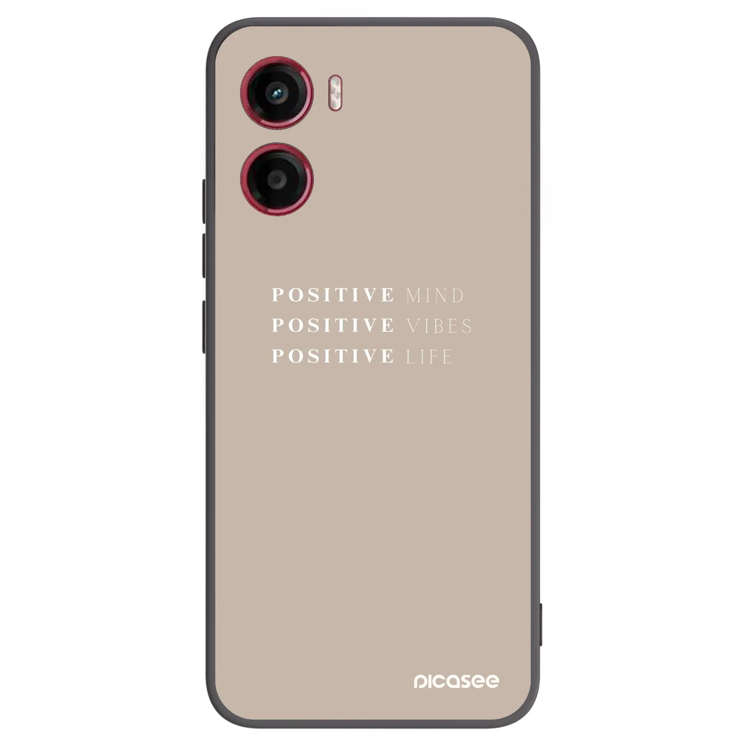 Picasee silikonowe czarne etui na Motorola Moto G05 - Positive Vibes