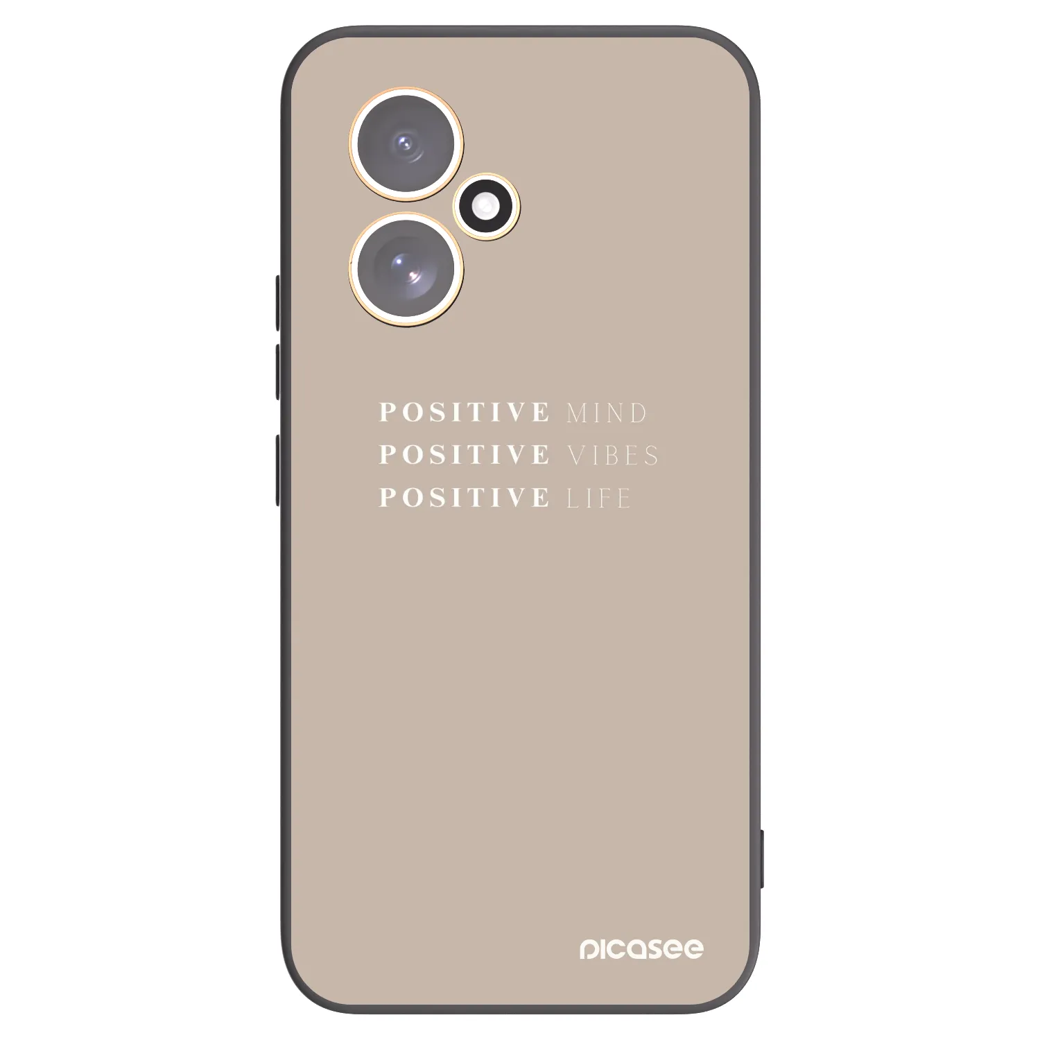 Picasee silikonowe czarne etui na Honor 400 5G - Positive Vibes