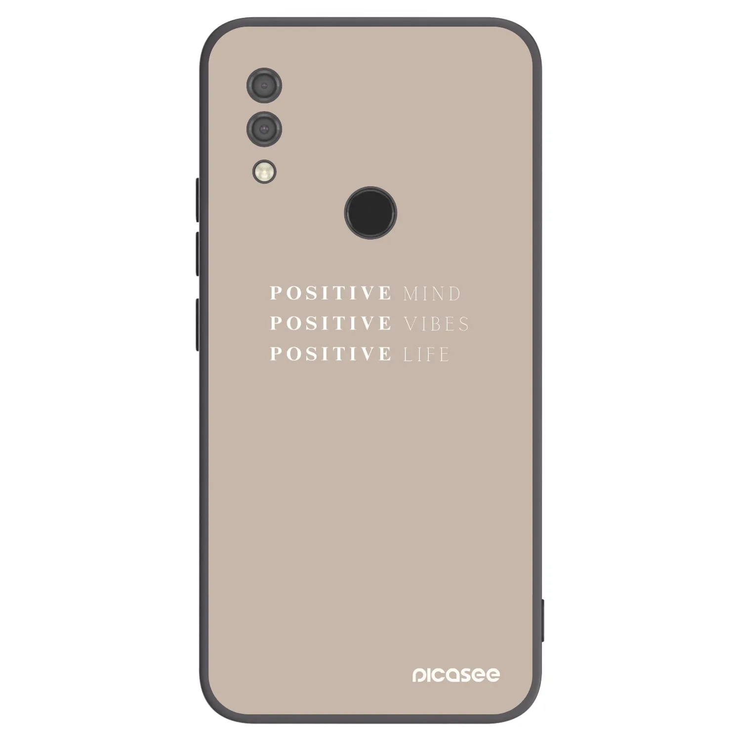 Picasee silikonowe czarne etui na Xiaomi Redmi 7 - Positive Vibes