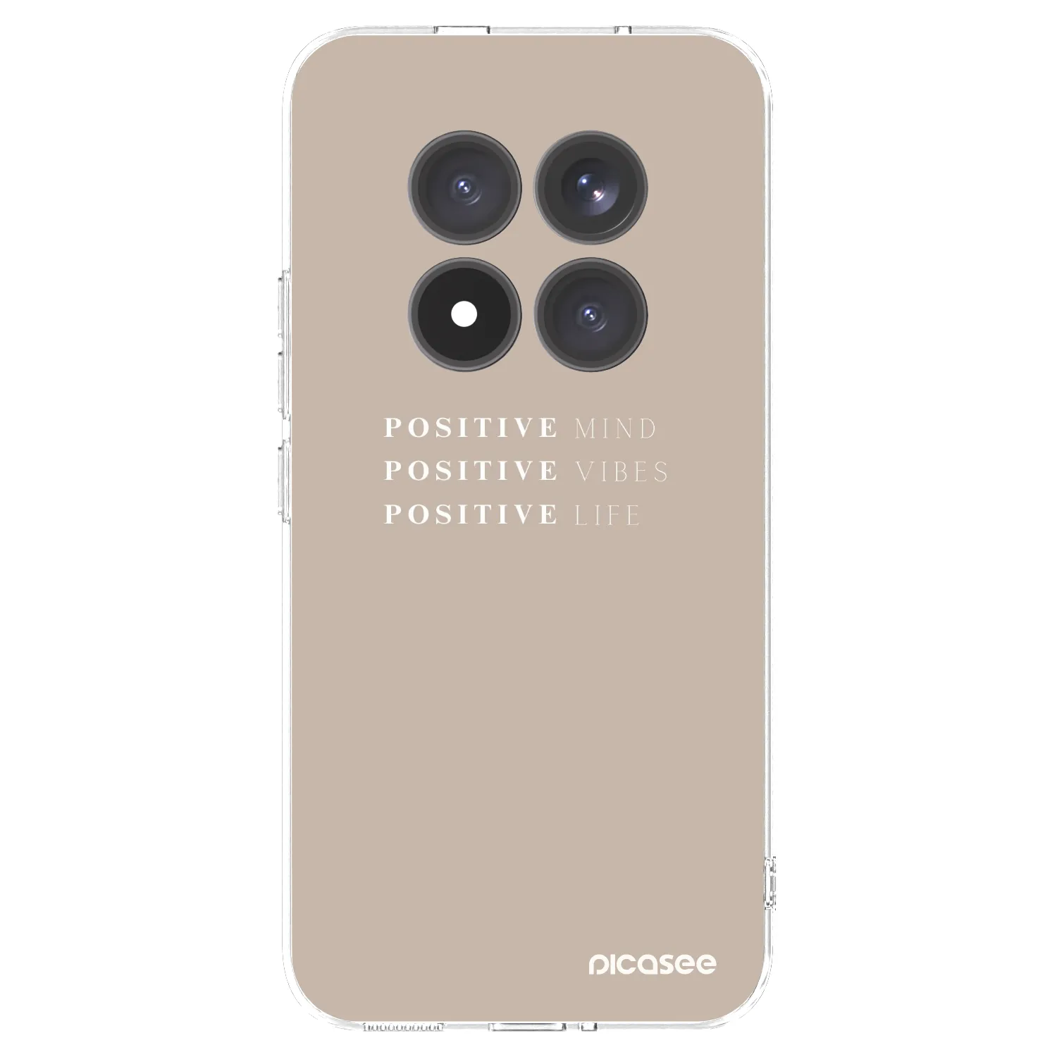 Picasee silikonowe przeźroczyste etui na Xiaomi Redmi Note 15 Pro+ - Positive Vibes
