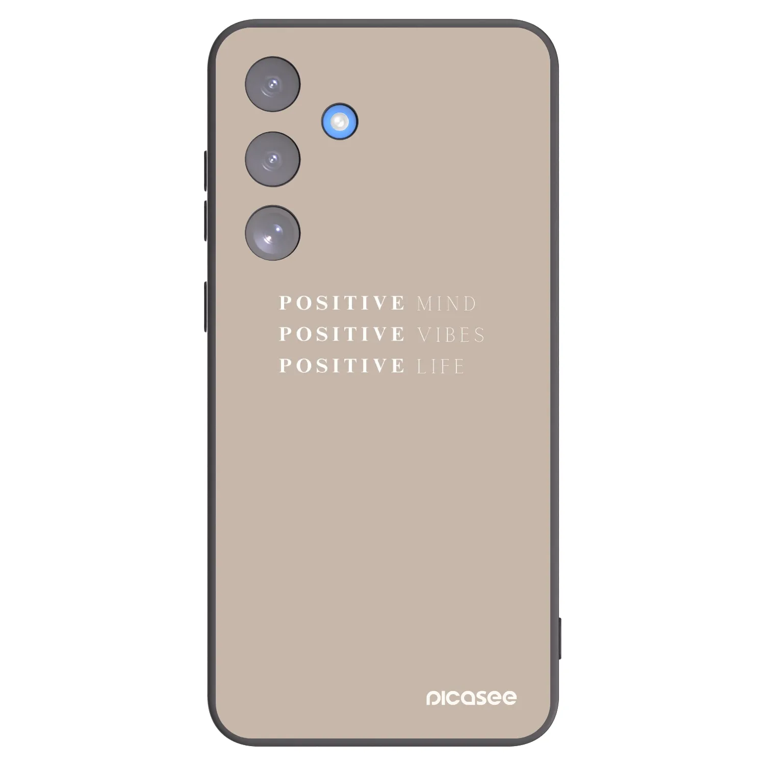 Picasee silikonowe czarne etui na Samsung Galaxy S25 FE 5G - Positive Vibes