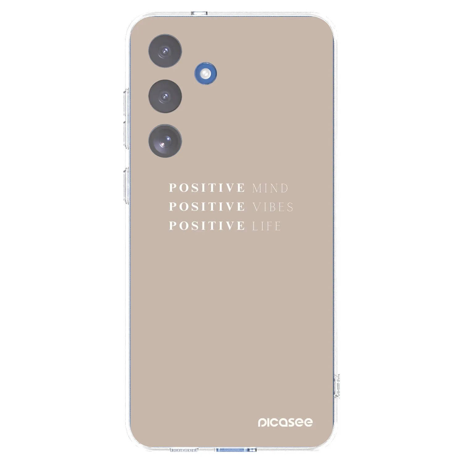 Picasee silikonowe przeźroczyste etui na Samsung Galaxy S25 FE 5G - Positive Vibes