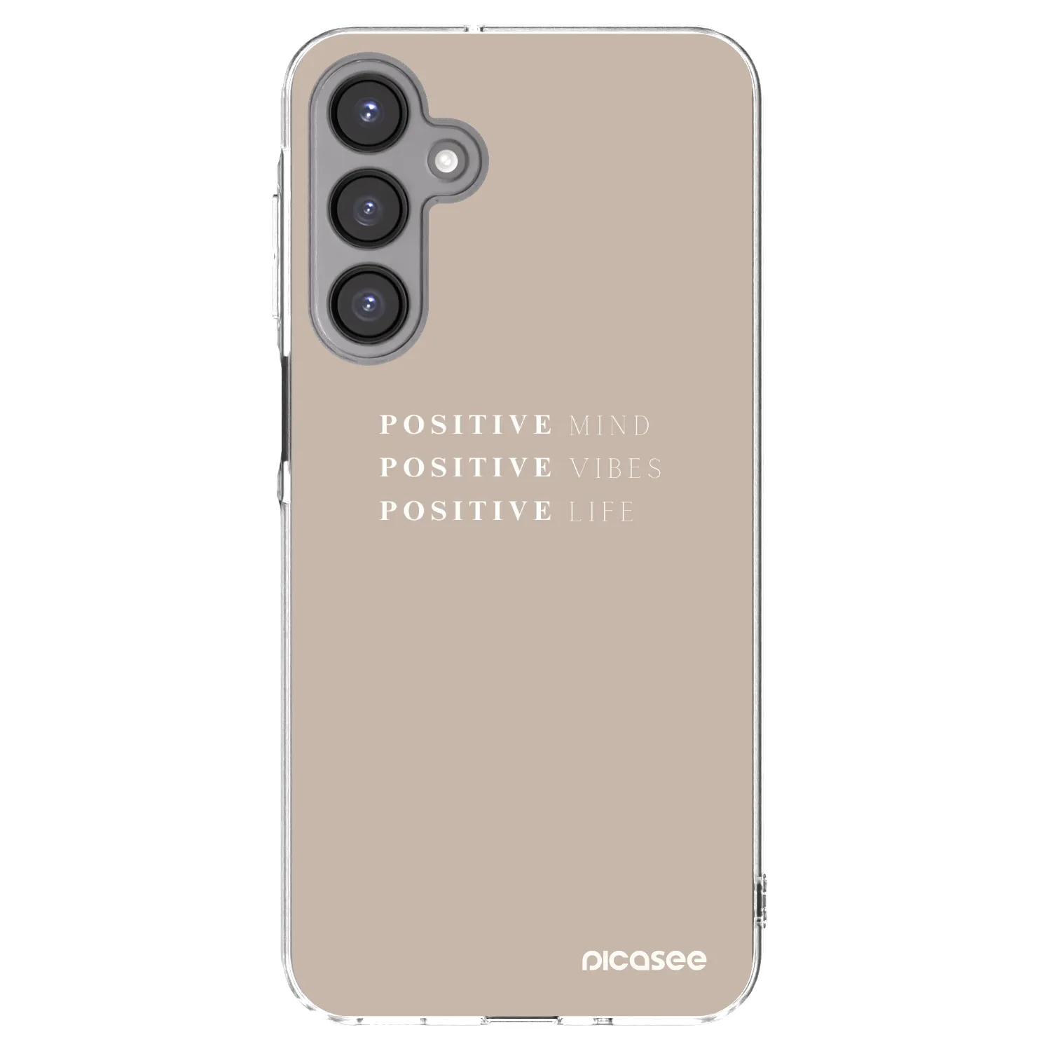 Picasee silikonowe przeźroczyste etui na Samsung Galaxy A16 4G - Positive Vibes