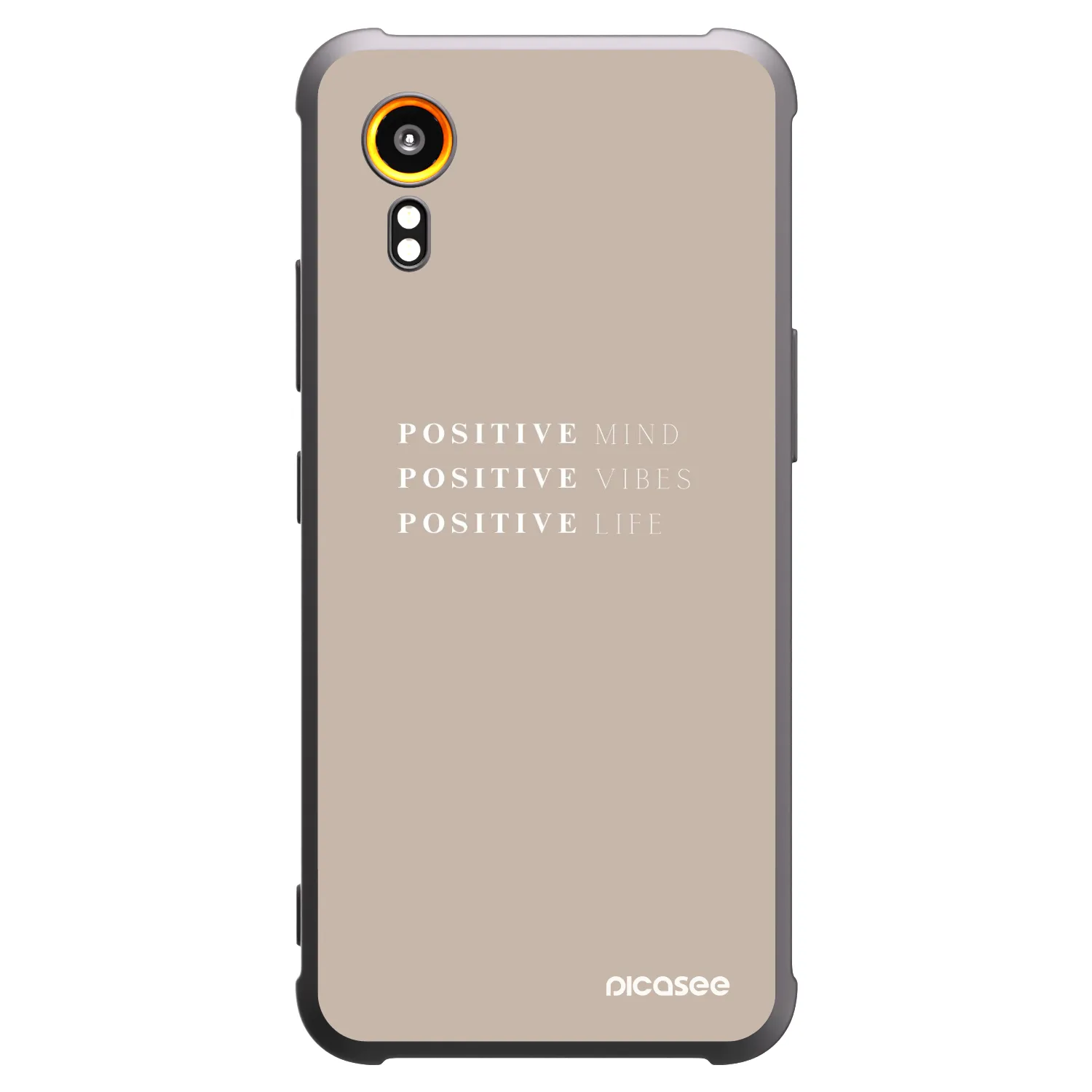 Picasee silikonowe czarne etui na Samsung Galaxy Xcover 7 - Positive Vibes