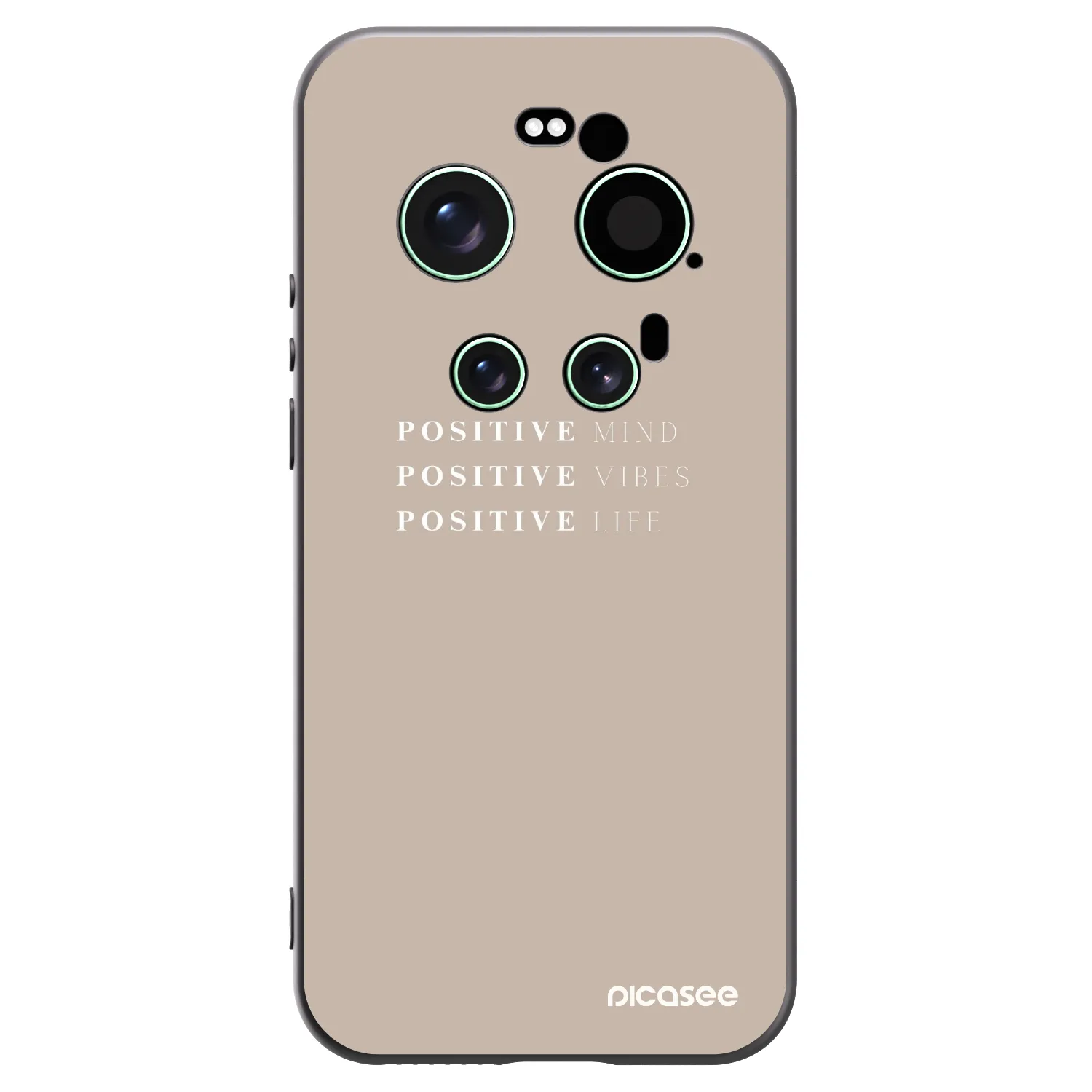Picasee silikonowe czarne etui na Xiaomi 17 Ultra - Positive Vibes