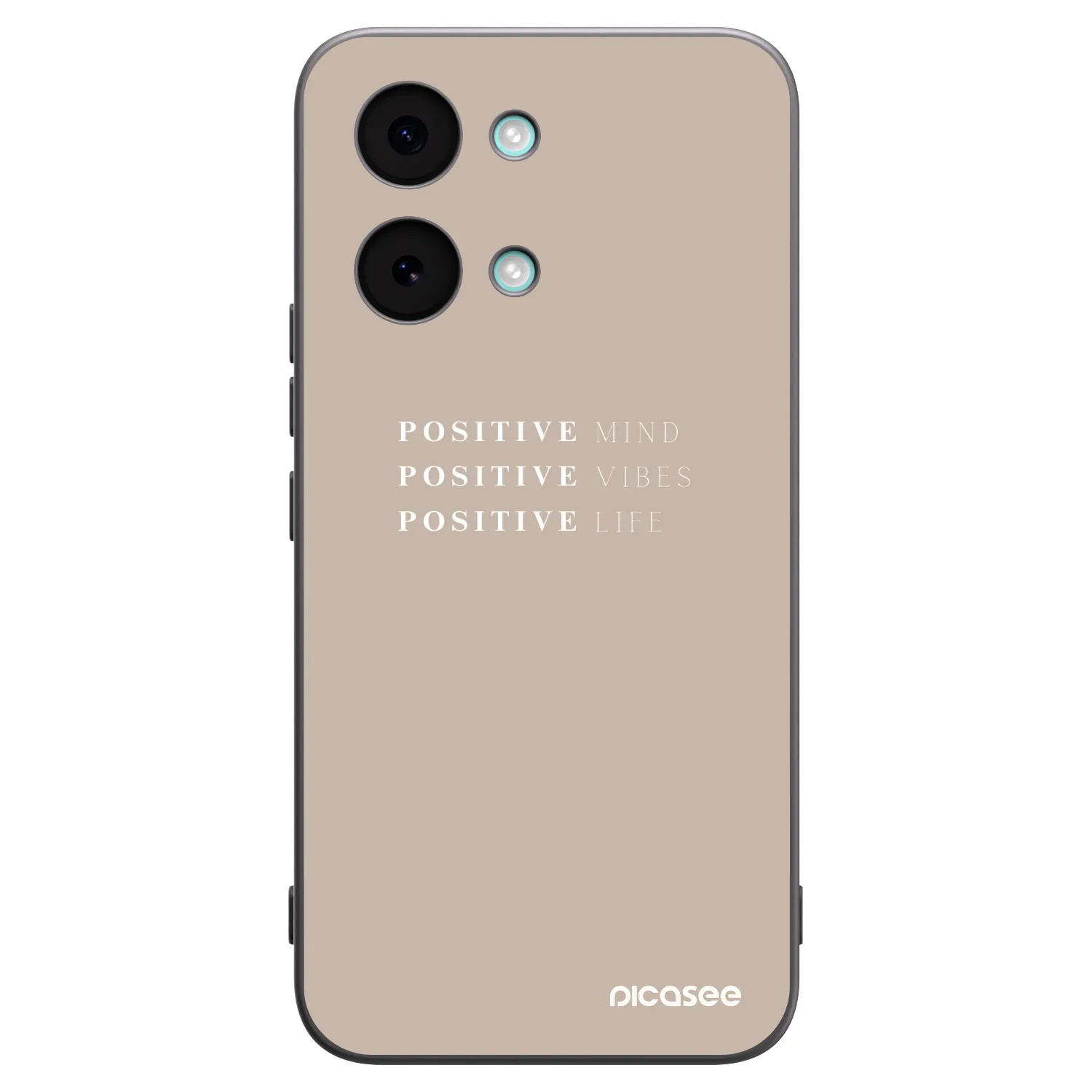 Picasee silikonowe czarne etui na Xiaomi Poco X8 Pro Max - Positive Vibes