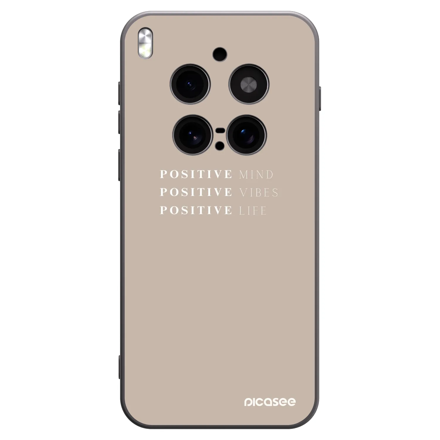 Picasee silikonowe czarne etui na Vivo X300 Pro - Positive Vibes
