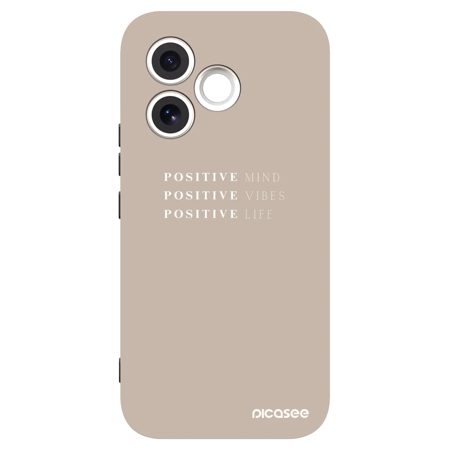 Picasee silikonowe czarne etui na Honor 600 Lite - Positive Vibes