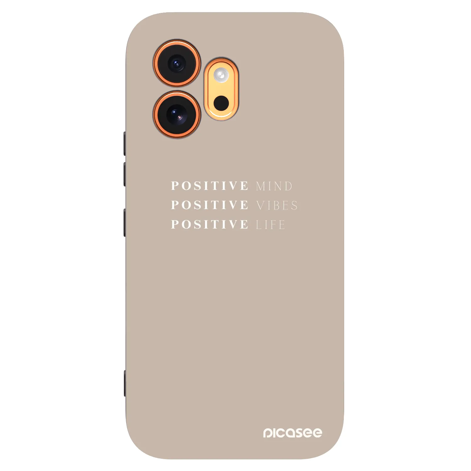 Picasee silikonowe czarne etui na Honor 600 - Positive Vibes