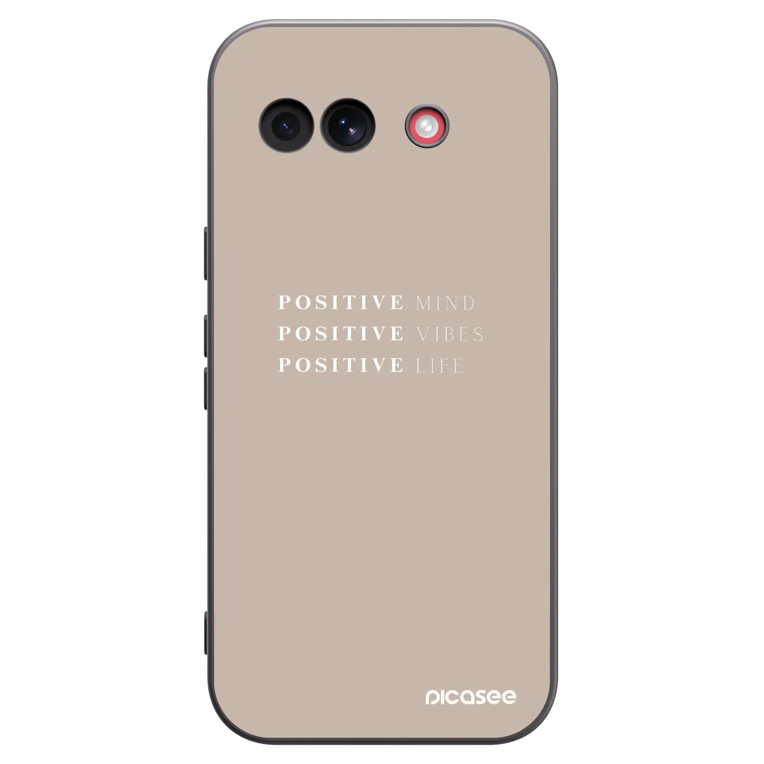 Picasee silikonowe czarne etui na Google Pixel 10a - Positive Vibes