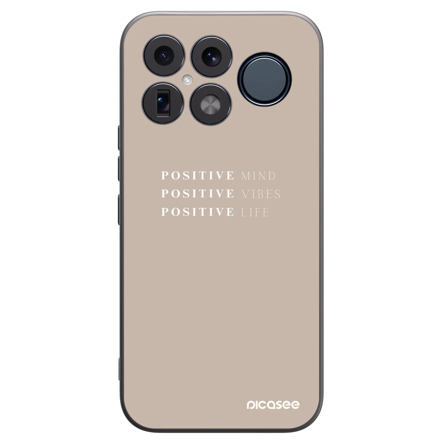 Picasee silikonowe czarne etui na Xiaomi Poco F8 Ultra - Positive Vibes