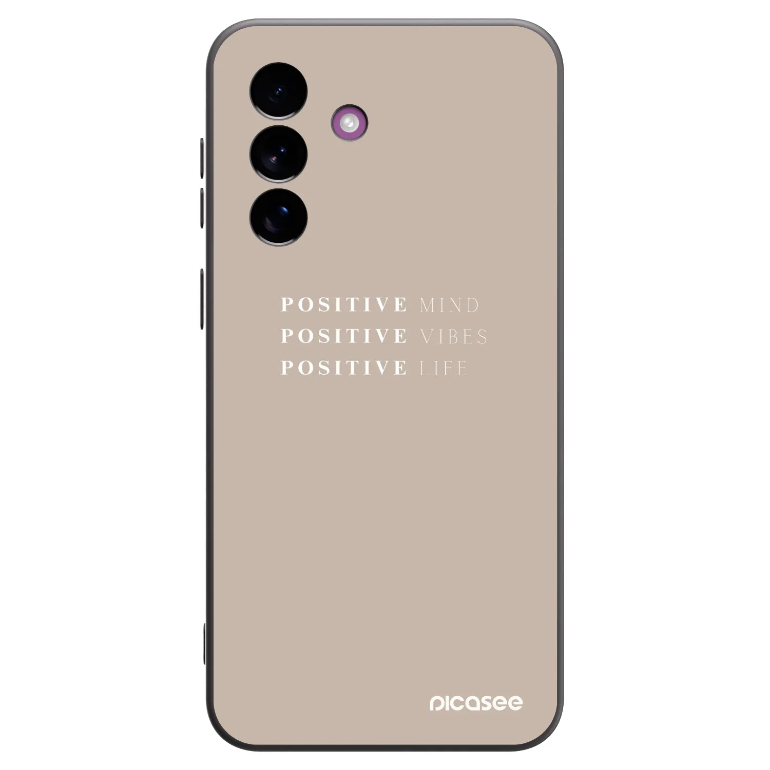 Picasee silikonowe czarne etui na Samsung Galaxy A37 - Positive Vibes