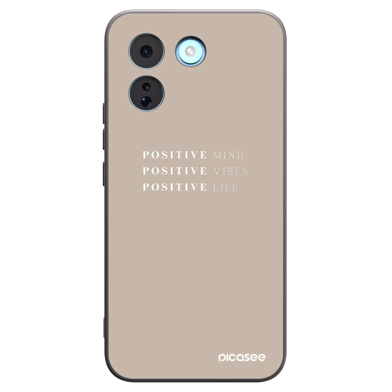Picasee silikonowe czarne etui na Xiaomi Redmi Note 17 Pro MAX 5G - Positive Vibes